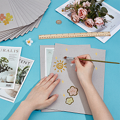 Прямоугольные бумажные доски&nbsp;LS-AJEW-WH0348-734C