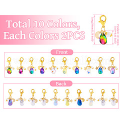 Стеклянная подвеска в форме слезы&nbsp;PALLOY-TAC0128