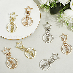 18 шт. 3-х стильные застежки из сплава для брелка&nbsp;KEYC-SP0001-49D