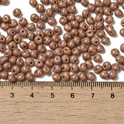 6/0 perline di semi di vetro con vernice opaca per cottura a forno&nbsp;SEED-M012-02A-02