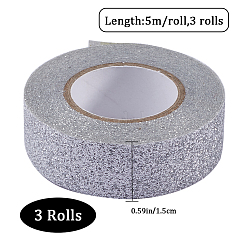 3 Rolle Glitzerfolien-Abdeckband&nbsp;DIY-GF00007-47A
