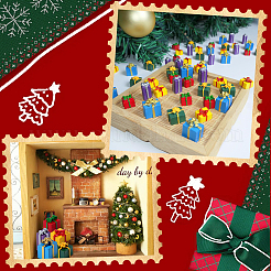 30 Stück 5 Stile Weihnachts-Cabochons aus opakem Harz.&nbsp;CRES-SC0003-23