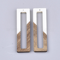 Большие подвески из смолы и ореха&nbsp;RESI-S358-97G