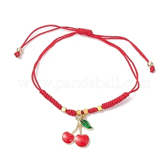 Сплав эмали шарм браслеты&nbsp;BJEW-JB12519-02