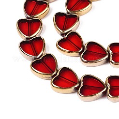 Стеклянные бусины с гальваническим покрытием &nbsp;EGLA-T021-23A