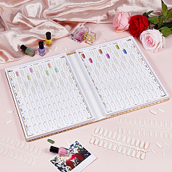 2 juego de 2 estilos de uñas postizas de plástico&nbsp;MRMJ-BC0003-50B