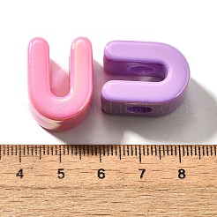 УФ-покрытие непрозрачные акриловые европейские бусины&nbsp;SACR-Z007-01U