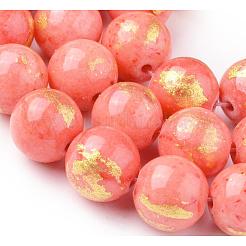 Abalorios de jade natural de mashan hebras&nbsp;G-F670-A04-6mm