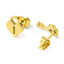 Orecchini a bottone in acciaio inossidabile 304 a tema giorno del ringraziamento&nbsp;EJEW-B041-01G-06