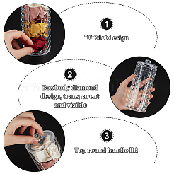 Пластиковые коробки для хранения бусин с крышкой CON-WH0085-95