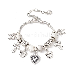 Браслеты-шармы в европейском стиле из сплава и латуни&nbsp;BJEW-JB13264