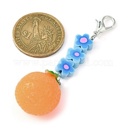 Decorazione pendente in resina di frutta&nbsp;HJEW-JM01554