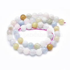 Натура Морганит бисер пряди&nbsp;LS-G-D0001-03-8mm