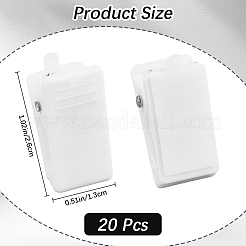 Clips rectangulaires en acrylique&nbsp;FIND-WH20008-40B