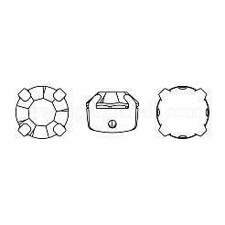 Preciosa® maxima Kristall im aufnähbaren Cup&nbsp;X-PRC-SS29-90310-S