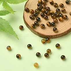 Природных тигровый глаз бисер нитей&nbsp;G-YW0001-56B