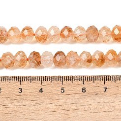 Нити из нагретых натуральных цитриновых бусин&nbsp;G-C259-A19-5x8mm