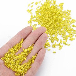 Vergoldet Glas Stiftperlen&nbsp;SEED-S046-01A-30