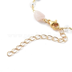 Самородки изделия из натурального морганита из бисера&nbsp;AJEW-JB00953-01