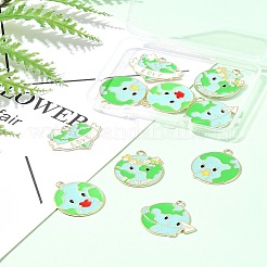 10 шт. 5 стиля подвески из сплава эмали&nbsp;ENAM-FS0002-18