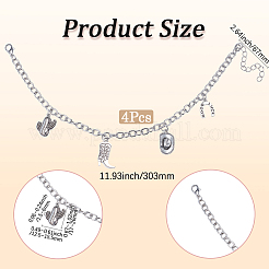 Цепи из сплава для ботинок&nbsp;AJEW-WH20048-23P