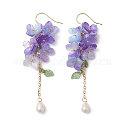 Оболочки жемчужные болтающийся серьги&nbsp;EJEW-TA00617