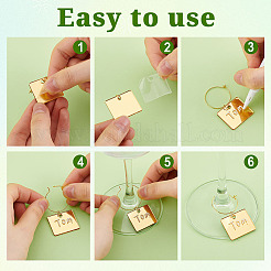 Подвески из акрилового бокала&nbsp;AJEW-GA00009