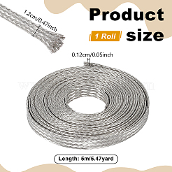 5 m di filo intrecciato stagnato piatto in ottone&nbsp;OCOR-WH0082-591A