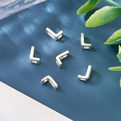 6 pz. 925 perline cave iniziali in argento sterling&nbsp;STER-TA0001-53L