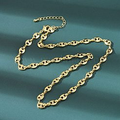 Колье-цепочки из латуни с кофейными зернами&nbsp;NJEW-A042-11G