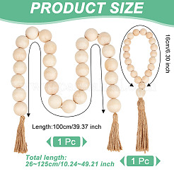 Украшение подвески из деревянных бусин&nbsp;AJEW-OC00002