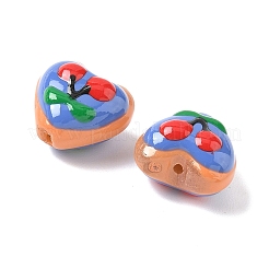 Peinture cuite perles d'émail en verre&nbsp;LAMP-D303-02I