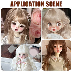 4 perruque de poupée en fibre haute température&nbsp;DOLL-GL0001-04D