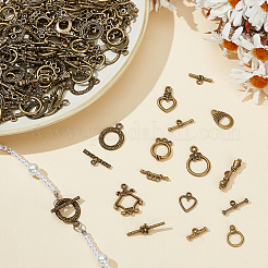 96 комплект застежек-тоглов из сплава в тибетском стиле&nbsp;FIND-AR0005-76