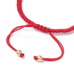 Регулируемые фарфоровые браслеты с подвесками ручной работы в виде кота состояния&nbsp;BJEW-JB10506