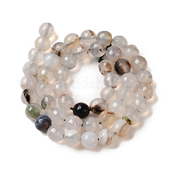 Нити окрашенных и нагретых бусин из натурального агата&nbsp;G-P539-D01-04