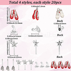 80 pendentif en alliage sur le thème des magical girls&nbsp;TIBEP-SC0003-66