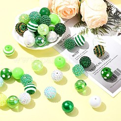 50 шт. Непрозрачные акриловые бусины&nbsp;MACR-CJ0001-98