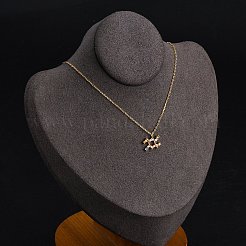 925 серебряная подвеска в виде созвездия с разноцветными кубическими цирконами&nbsp;STER-R009-01G-12