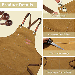 Фартук из хлопчатобумажной ткани&nbsp;AJEW-WH20060-29A