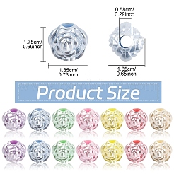 100 шт. Искусственный жемчуг акриловые бусины&nbsp;OACR-YW0003-16