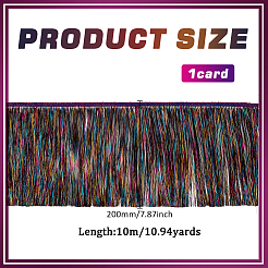 Лента из полиэстера длиной 10 м с отделкой кисточками в виде домашних животных.&nbsp;SRIB-WH0011-191