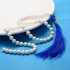 Полированные оболочки жемчужина круглый бисер нитей&nbsp;X-SP6MM701