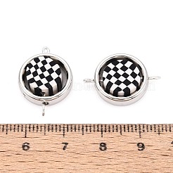 Полимерные глиняные бусины с пластиковой оправой ccb подвески&nbsp;CLAY-T022-35M-02