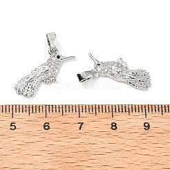 Латунные микропаве прозрачные подвески с фианитом&nbsp;KK-G533-07C-P