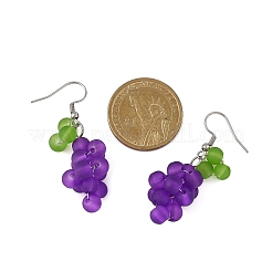 Серьги-подвески из нержавеющей стали 304 в форме винограда&nbsp;EJEW-JE06758