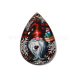 Grands pendentifs en bois imprimé simple face&nbsp;WOOD-H102-03H