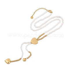 Colliers en perles d'imitation et en coquillages synthétiques&nbsp;NJEW-A032-06G-04