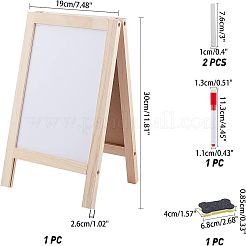 Supports du carnet de croquis de chevalet en bois&nbsp;DIY-WH0199-32