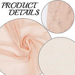 Tissu en maille de fibres de polyester et acrylique pour accessoires de perruques&nbsp;DIY-CY0003-78C